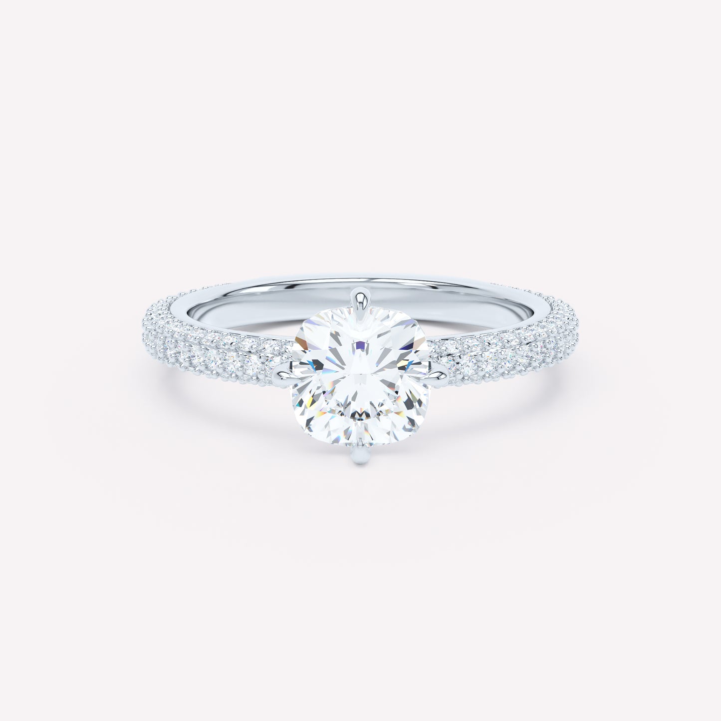 LOEV Pavé Solitaire Ring