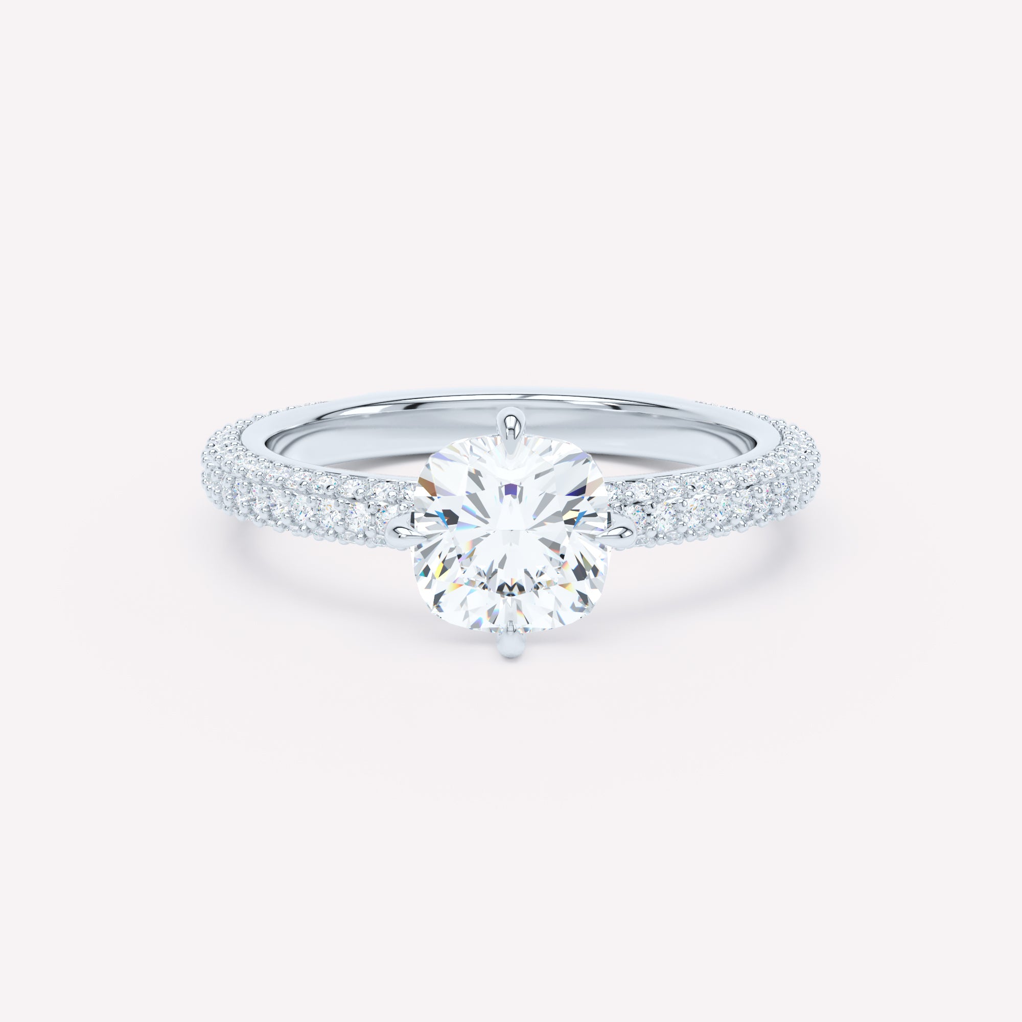 LOEV Pavé Solitaire Ring