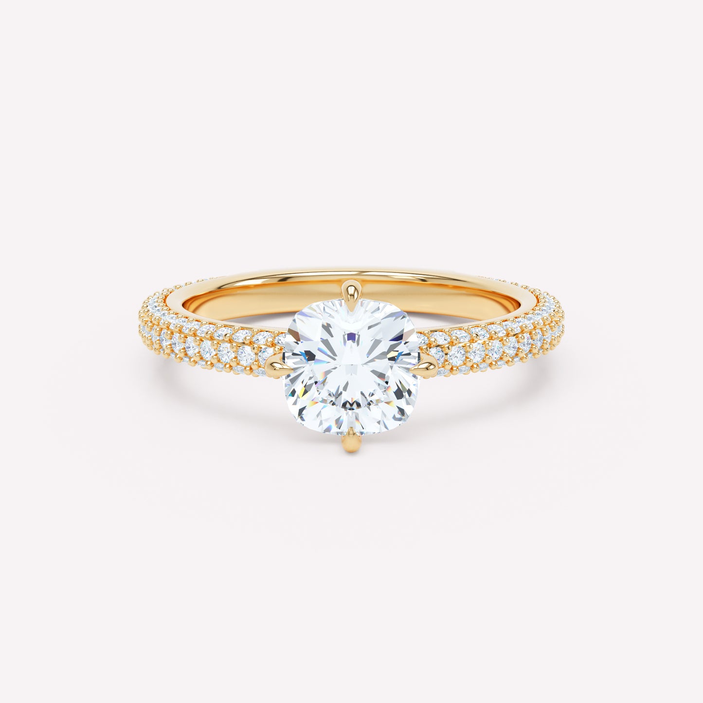 LOEV Pavé Solitaire Ring