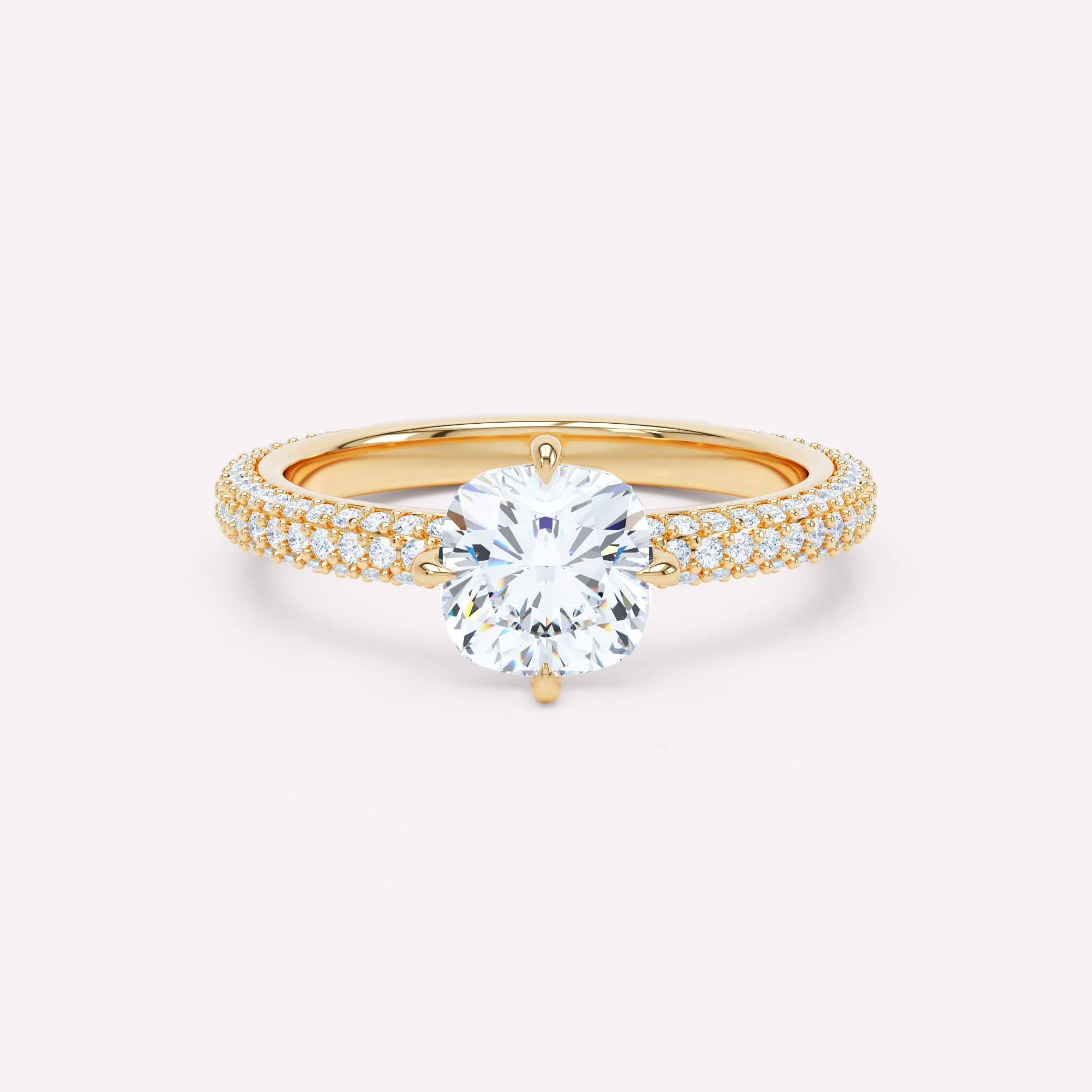 LOEV Pavé Solitaire Ring