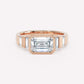 LOEV Diamond Striped Ring