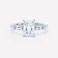LOEV Radiant  Three Stone Ring