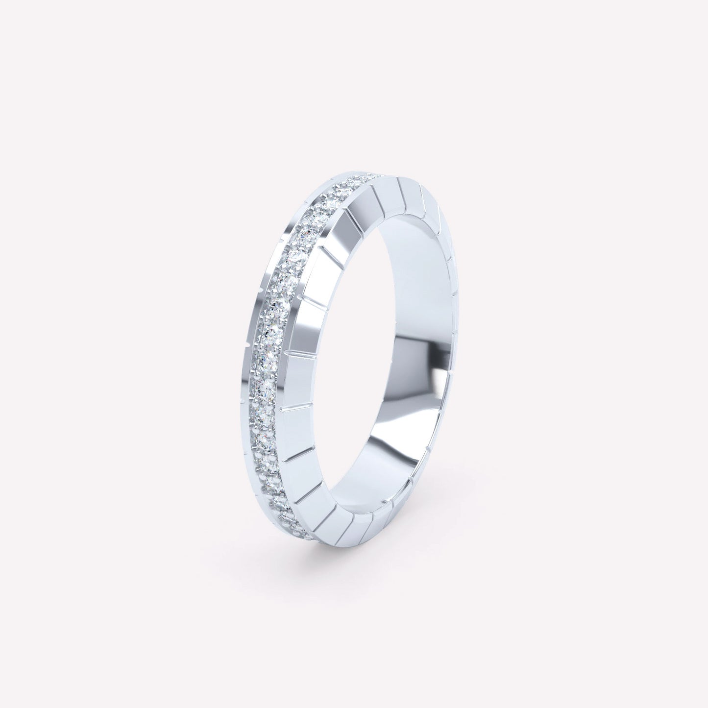Eternity Engraved 4mm Diamond Ring