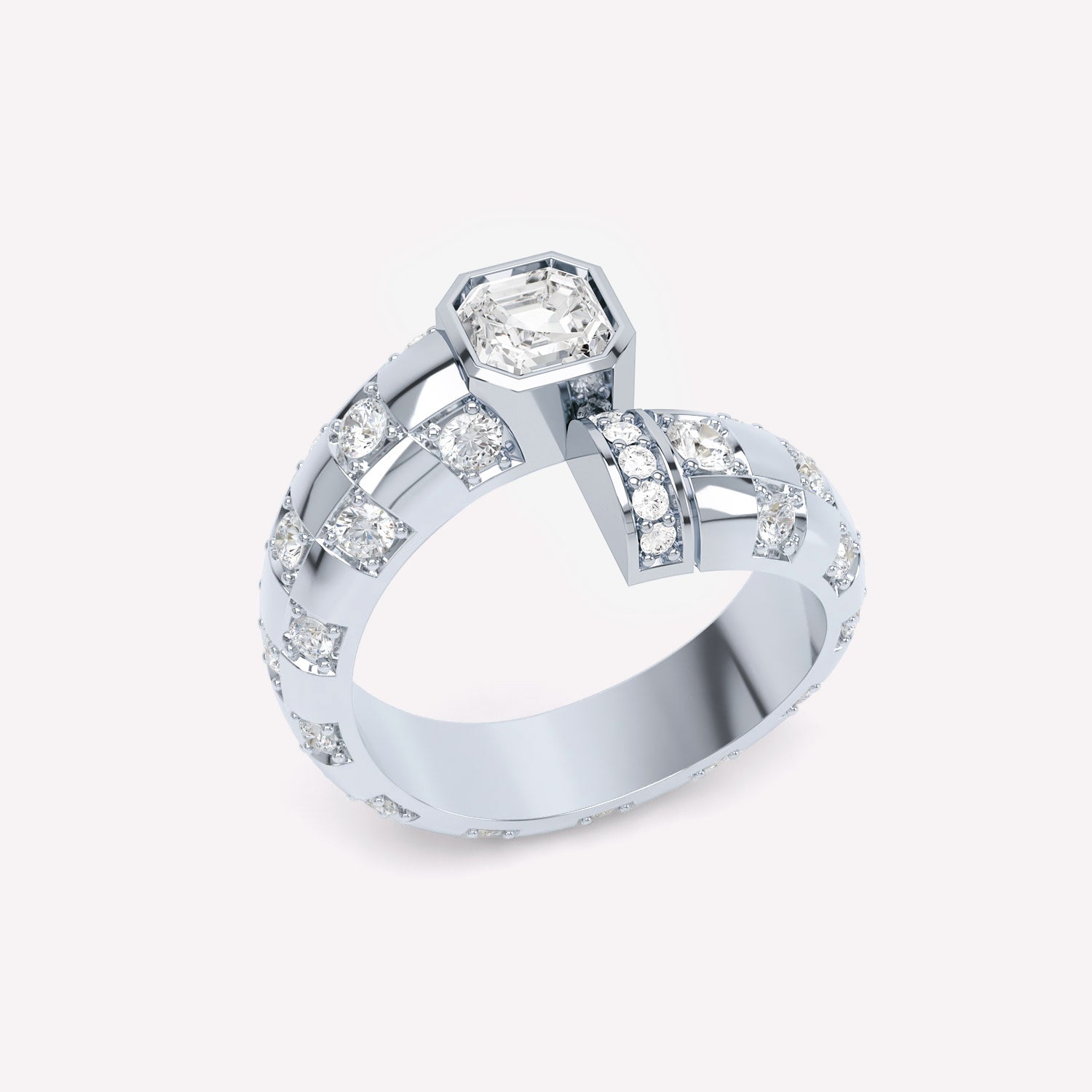 Checkerboard cut diamond sale